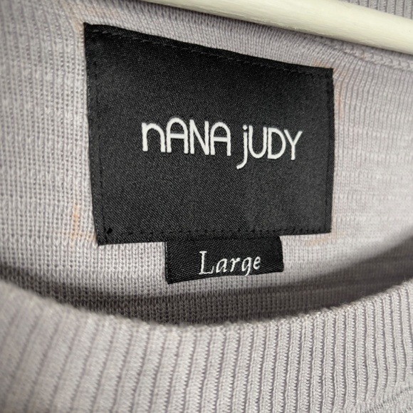 NANA JUDY Colour Block Knit Short Sleeve Shirt - Picture 3 of 6